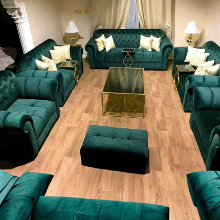 Emerald Green Sofa Set | Rukan Al Fareed