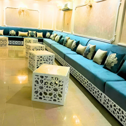 Teal Arabic Majlis Sofa | Rukan Al Fareed